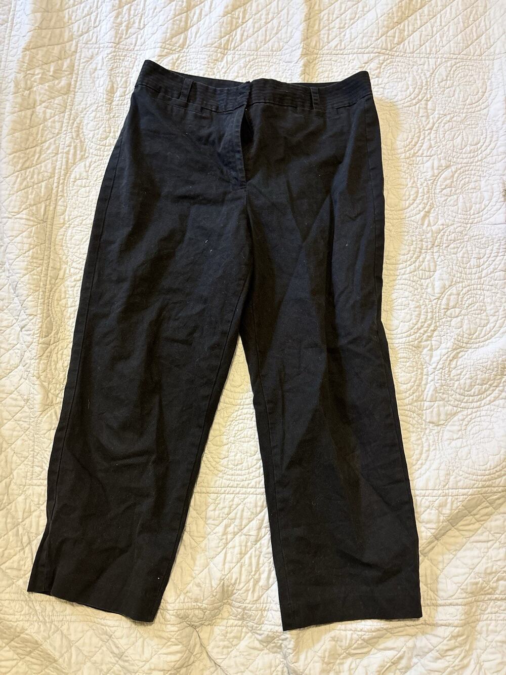 VTG talbots stretch work ankle pants denim Size 12